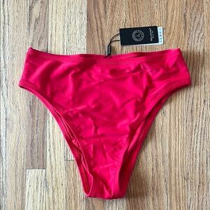 Vibrant Red Bikini Bottom